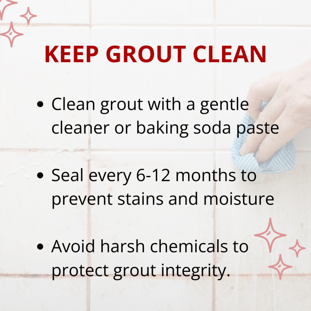 keep grout clean