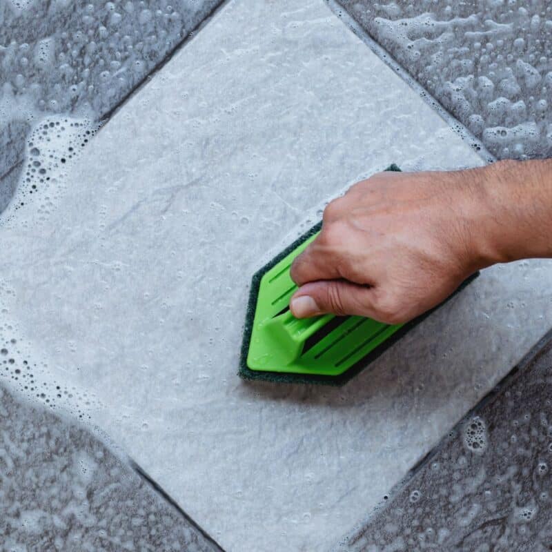 how to clean tile