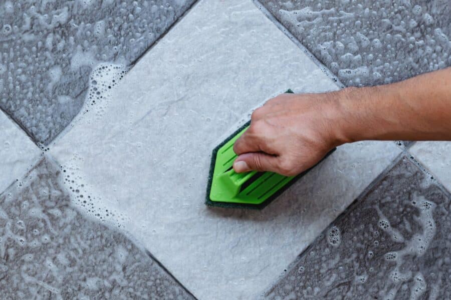 how to clean tile