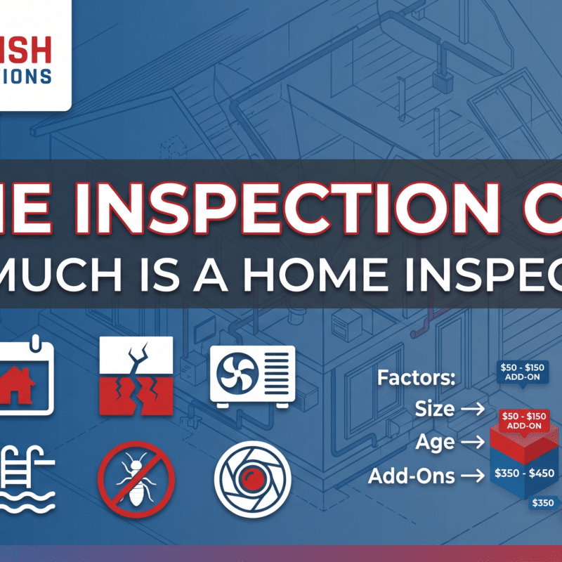 RedFish inspector reviewing home inspection report and pricing details