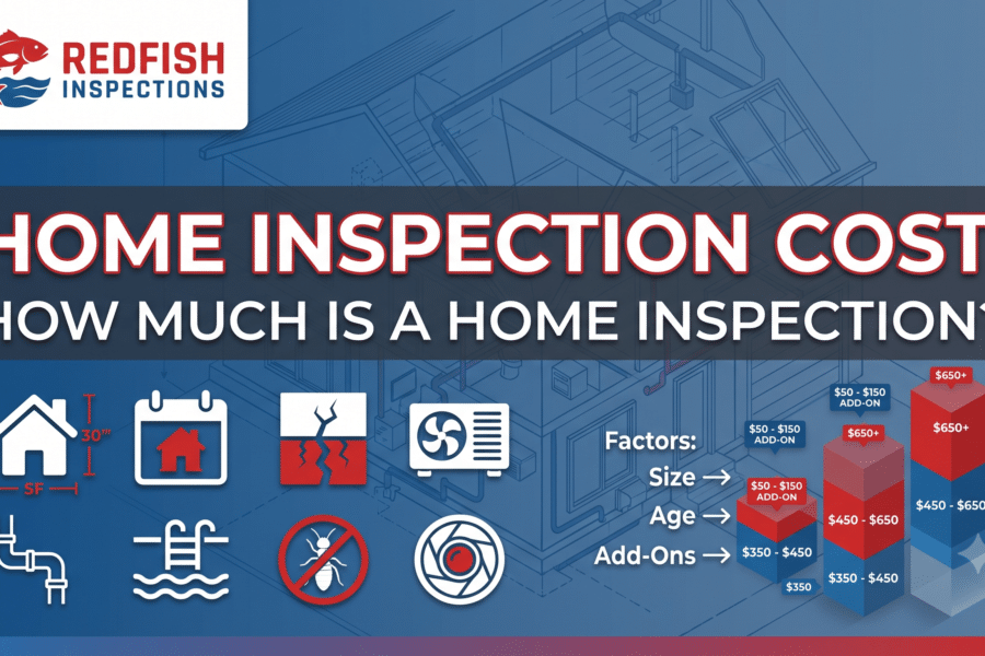 RedFish inspector reviewing home inspection report and pricing details