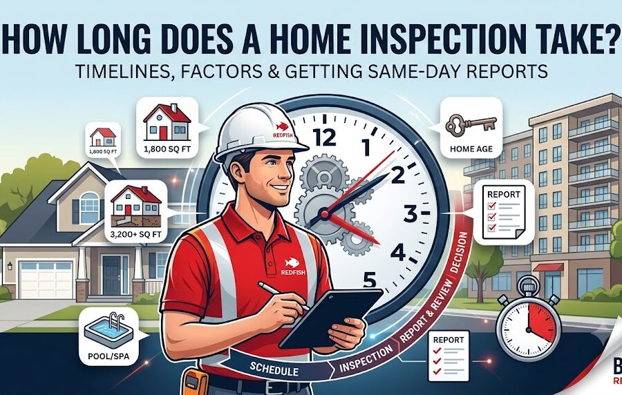 home inspection timeline, how long is a home inspection, Texas home inspection, buyer home inspection
