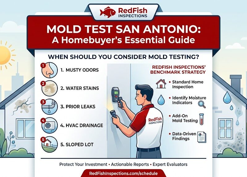 mold testing San Antonio, mold inspection San Antonio, home inspection for mold San Antonio, moisture inspection San Antonio