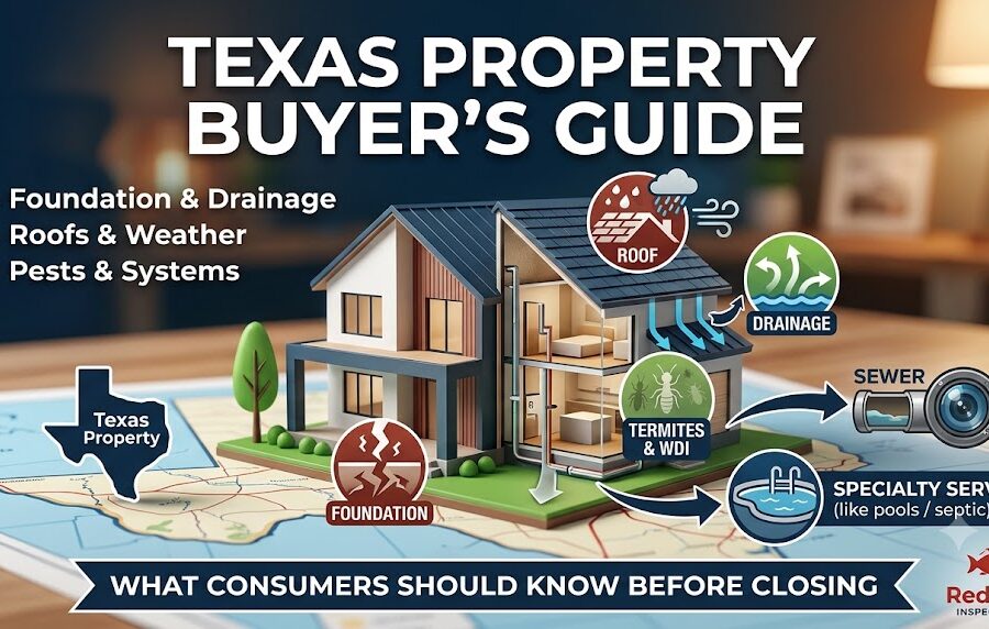 buying property in Texas, Texas home inspection, what to know before buying a house in Texas, Texas property inspection