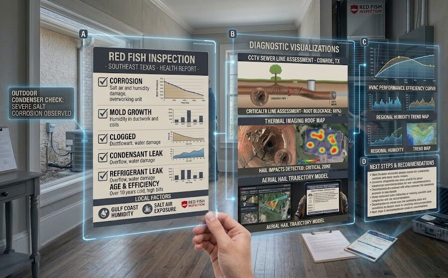 Redfish inspection - Common HVAC Issues Found in Southeast Texas Homes