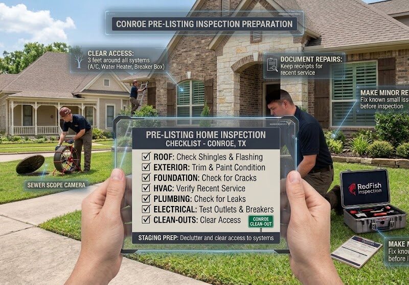 Redfish Inspection - Preparing Your Conroe Home for a Pre-Listing Inspection