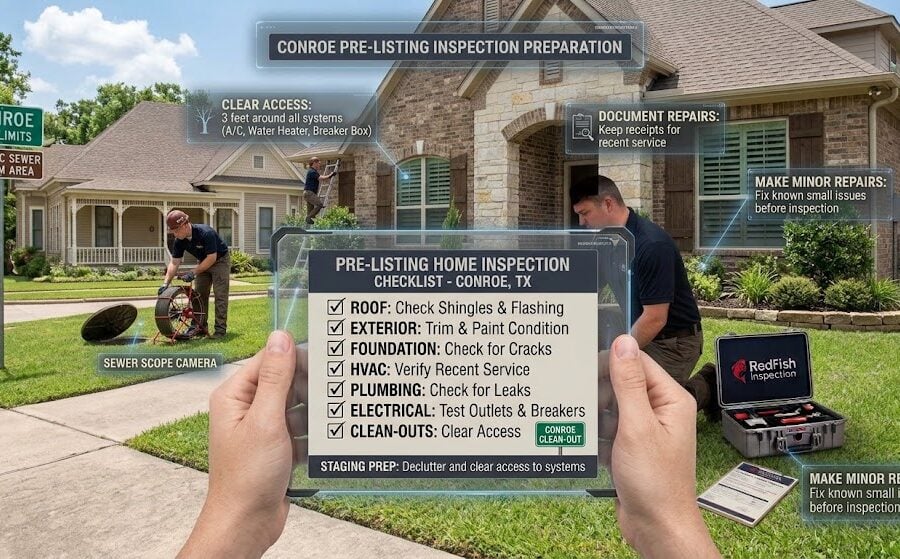 Redfish Inspection - Preparing Your Conroe Home for a Pre-Listing Inspection