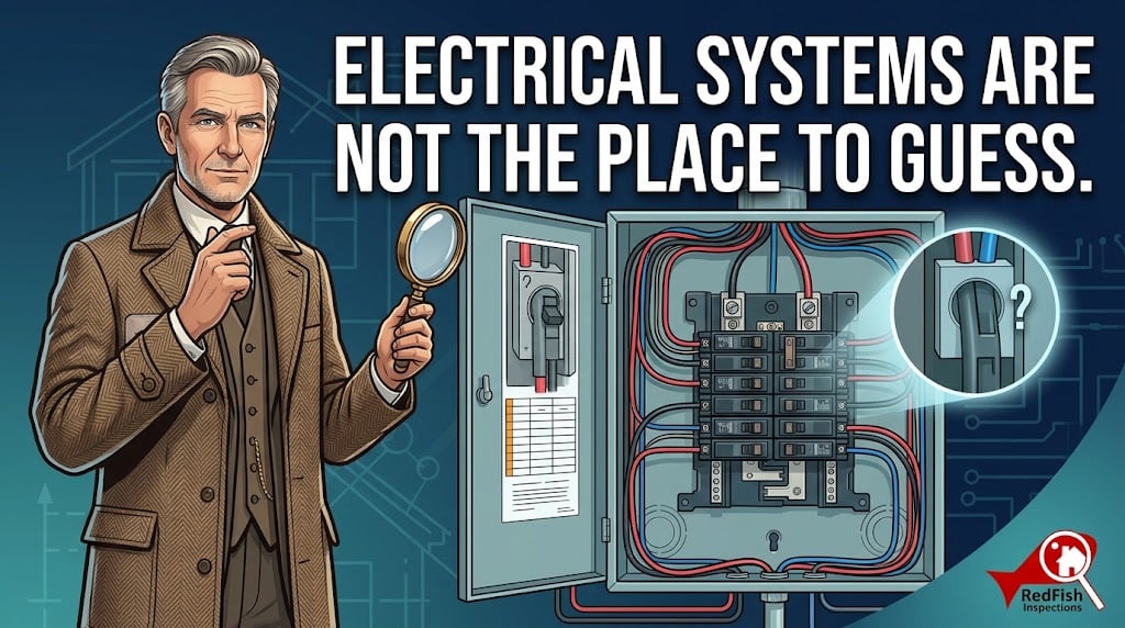 Inspector Hindsight explaining why electrical findings deserve careful evaluation