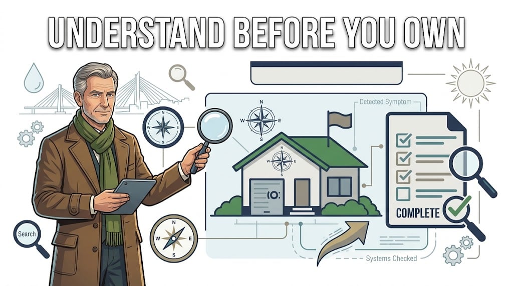Inspector Hindsight explaining why buyers benefit from understanding a home before purchase