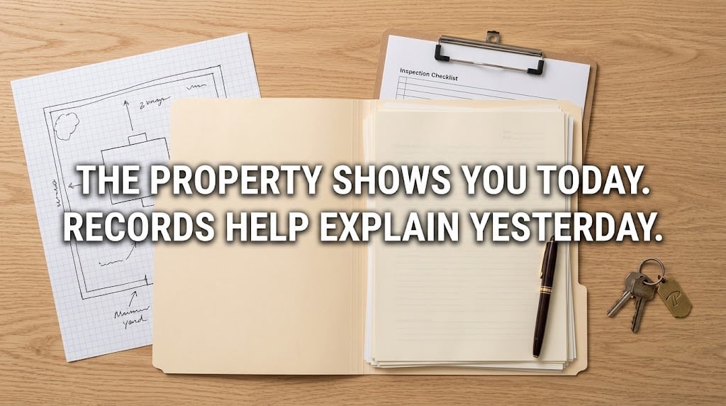 Septic system maintenance, pumping, and repair records reviewed by a home buyer