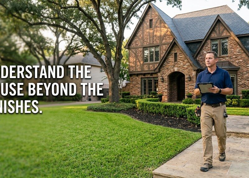 Highland Park home inspector evaluating a luxury residence in Highland Park, Texas