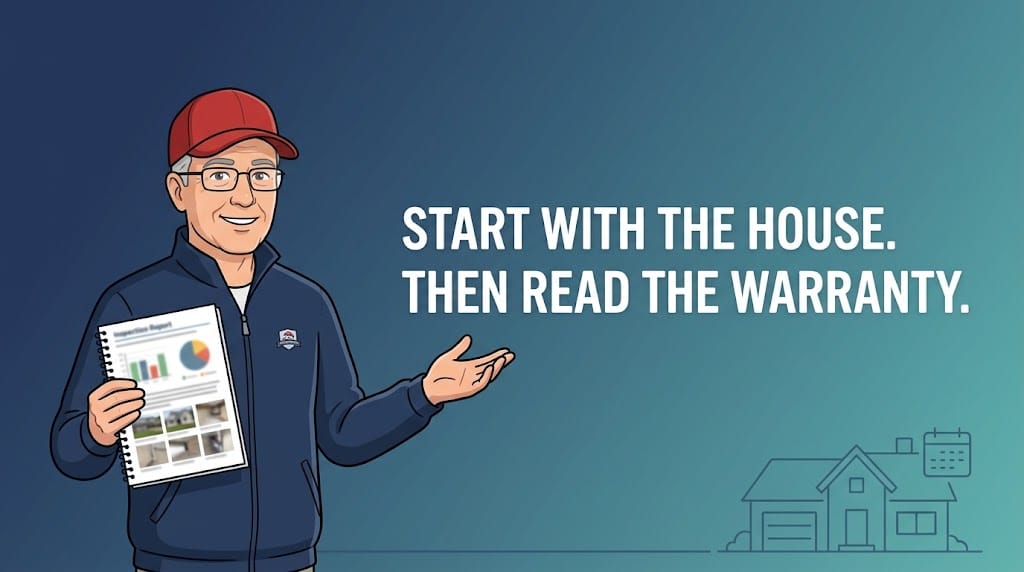 Inspector Hindsight explaining the difference between property inspection and builder warranty coverage