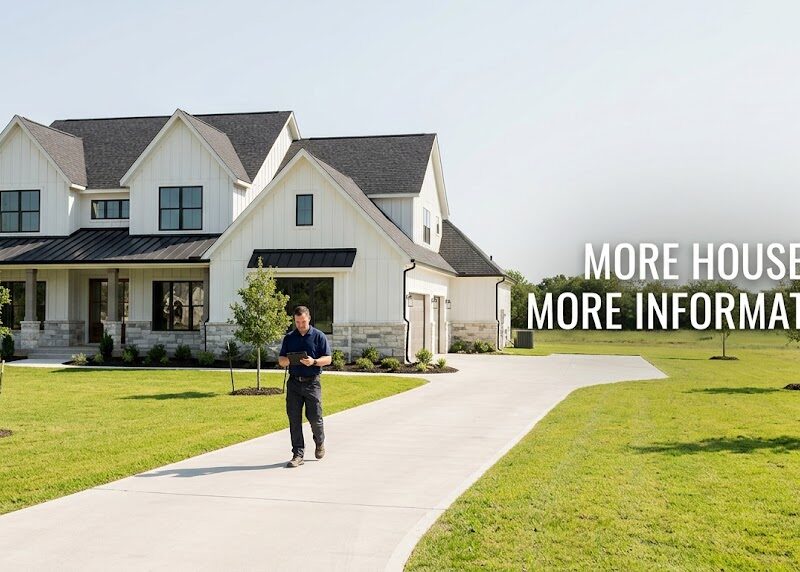 Southlake home inspector evaluating a large custom home in Southlake, Texas